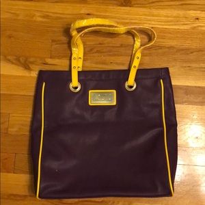LSU purple and gold tote